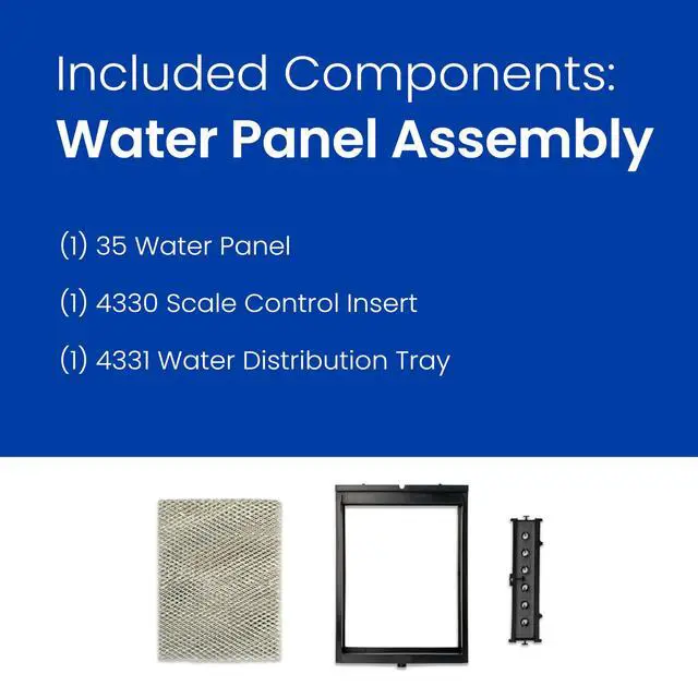 Alt view image 4 of 7 - 4839 Maintenance Kit with Water Panel Model No. 35 Replacement Filter for Whole-House Humidifier Models: 600, 600A, 600M
