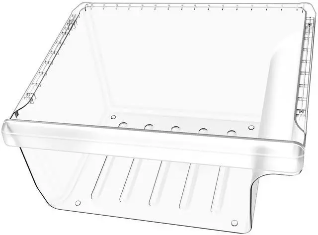 Main image of UPGRADED DA97-08692B Refrigerator Crisper Drawer Compatible with Samsung Refrigerator Drawer Replacement Part RS25J500DSR RS25J500DSG RS261MDRS RS25H5000SR Samsung Fridge Drawers Replacement Bin Lower