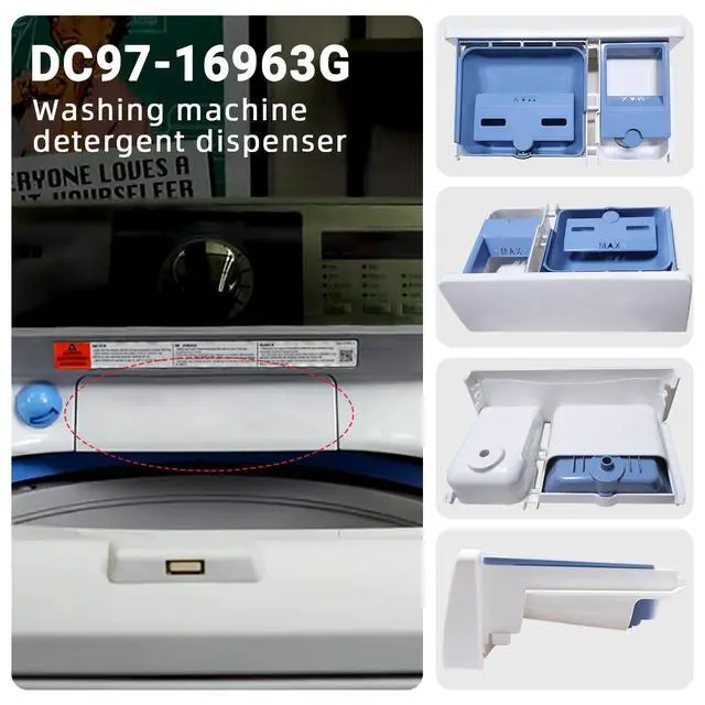 Alt view image 4 of 7 - DC97-16963G DC97-16963A Assy Case Detergent Fits for Samsung DC97-16963K AP5982145 PS11720034 EAP11720034 4449856