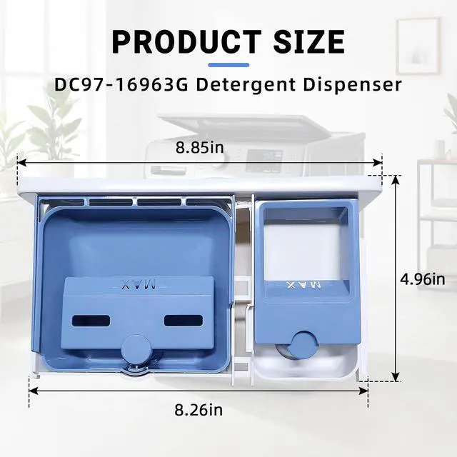 Alt view image 2 of 7 - DC97-16963G DC97-16963A Assy Case Detergent Fits for Samsung DC97-16963K AP5982145 PS11720034 EAP11720034 4449856