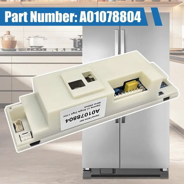 Alt view image 3 of 7 - A01078804 Refrigerator Electronic Control Board For Frigidaire Replacement Parts with Cover, Control and Display Board compatible with 242207704 5304498023