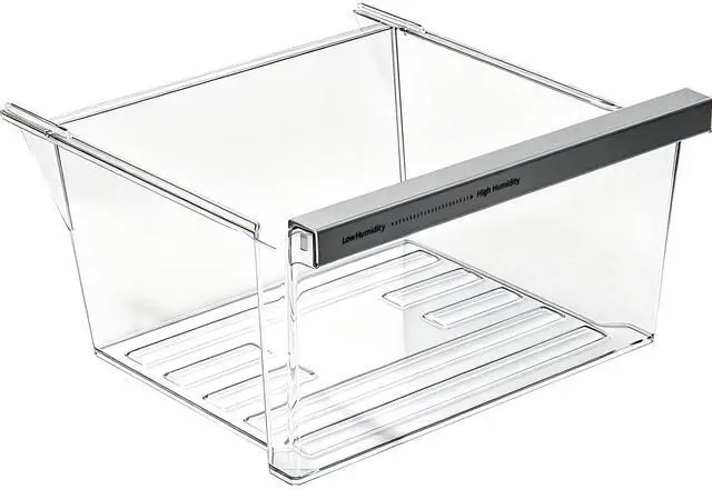 Main image of W11162443 W11046494 W11162446 Refrigerator Fridge Crisper Drawer Pan Fridge Meat Pan Bin Upper Humidity Control Drawer Compatible with Whirlpool Maytag Refrigerator Replacement Parts