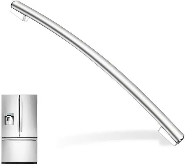 Main image of WR12X34310 Refrigerator Door Handle Compatible with GE Refrigerators,Replace for 4960021 AP6994366 PS1620203 EAP1620203 PS16220203,Stainless Steel Freezer Door Handle
