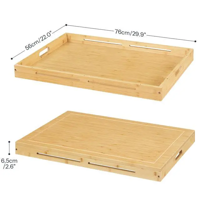 Alt view image 3 of 7 - Bamboo Stove Top Cover, Noodle Board Stove Cover, Stove Top Cover Board for 30x22 Electric Stove, Gas Burners, Stove Cover Cutting Board for Kitchen, Sink, Oven, Natural YL77TL01