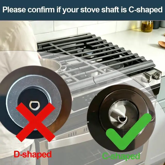 Alt view image 5 of 7 - Knobs for WEG515S0LS0 WEG515S0LS1 WEG515S0FS0 WEG515S0FS2 WEG515S0FS3 | WEG515S0LZ0 WEG515S0LZ1 WEG745H0FS0 WEG745H0FS1 WEG745H0FS2 Gas Stove Compatible with Whirlpool Cooktop
