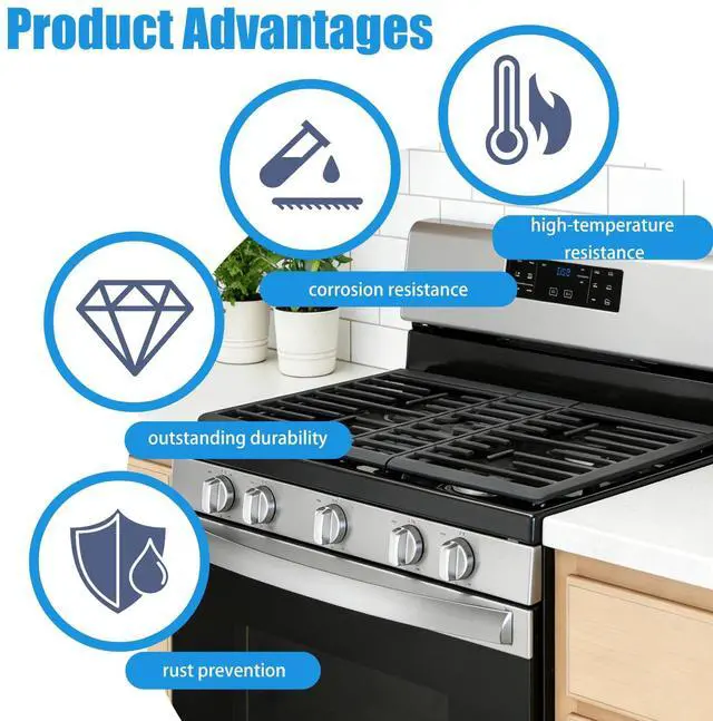 Alt view image 6 of 7 - WFG535S0LS1 WFG535S0LZ1 WFG525S0JS1 Knobs for Whirlpool Stoves1/2D | WFG535S0LS0 WFG535S0LZ0 WFG535S0JS0 WFG535S0JS1 WFG535S0JZ0 WFG535S0JZ1 Knob for Whirlpool Gas Stoves Replaces W11023139