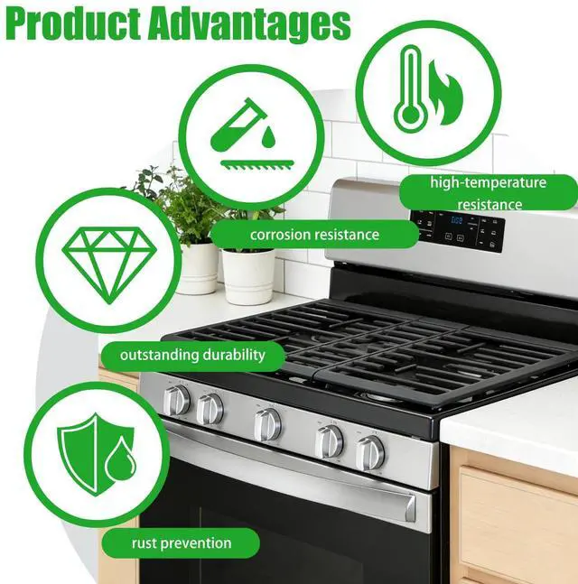Alt view image 6 of 7 - WFG535S0LZ4 WFG535S0LZ5 WFG535S0LS4 Knobs for Whirlpool Gas Stoves | WFG535S0LS5 WFG525S0JS5 WFG525S0JS6 WFG525S0JZ5 WFG525S0JZ6 Knobs for Whirlpool Gas Stoves Replaces W116205673/4D