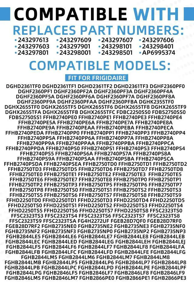 Alt view image 4 of 7 - 243297609 243297613 Upgraded Ice Maker Replacement Parts Compatible with Electrolux Frigidaire Crosley Kenmore IKEA Replaces 243297606 243297801 243297901 243298001 243297607 243298101 and More