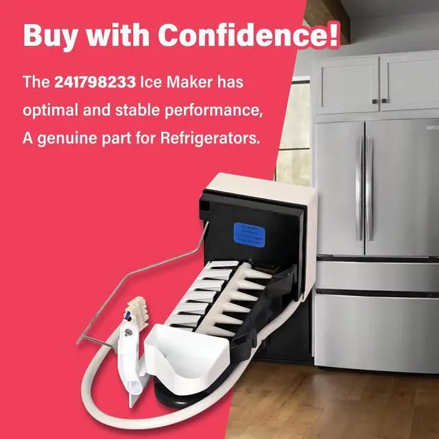 Alt view image 7 of 7 - 241798233 Refrigerator Freezer Ice Maker Fits for Frigidaire Electrolux