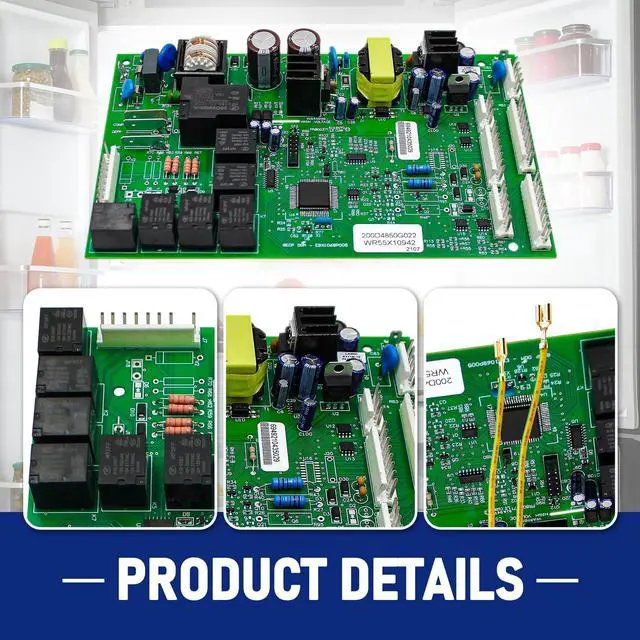 Alt view image 6 of 7 - WR55X10942 WR55X10942C Refrigerator Control Board Compatible for GE Refrigerator Main Control Board Replaces WR55X10942P WR55X11130 WR55X10552 WR55X10656 WR55X10996 WR55X11072