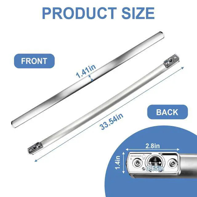 Alt view image 4 of 7 - WR12X23646 Refrigerator Door Handle Compatible with GE Hotpoint Haier Monogram Café Freezer Door Handle Replace for WR12X11015 AP5958539 4182313 PS11699570 EAP11699570