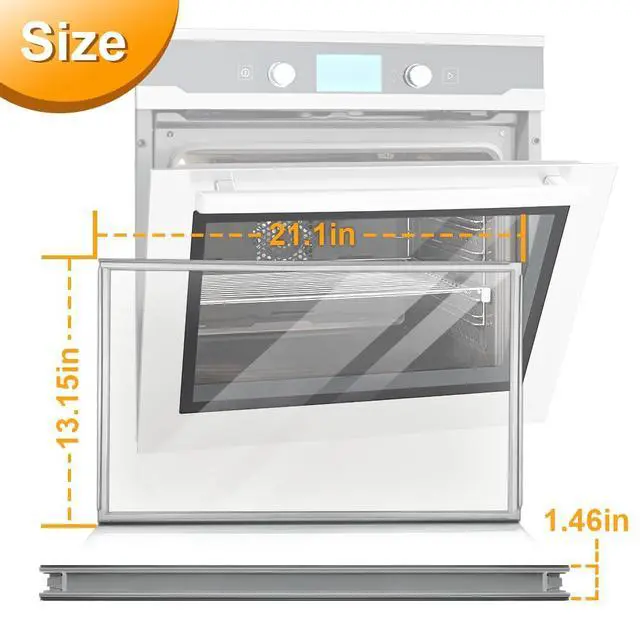 Alt view image 7 of 7 - WB56X22160 Range Oven Inner Door Glass for GE Oven, Stove | Double-Layer Glass, Window Pack Assembly, Part Number: WB55T10154, WB56T10152, WB56X26391, 33791631