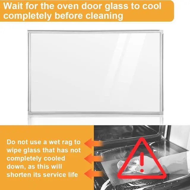Alt view image 6 of 7 - WB56X22160 Range Oven Inner Door Glass for GE Oven, Stove | Double-Layer Glass, Window Pack Assembly, Part Number: WB55T10154, WB56T10152, WB56X26391, 33791631