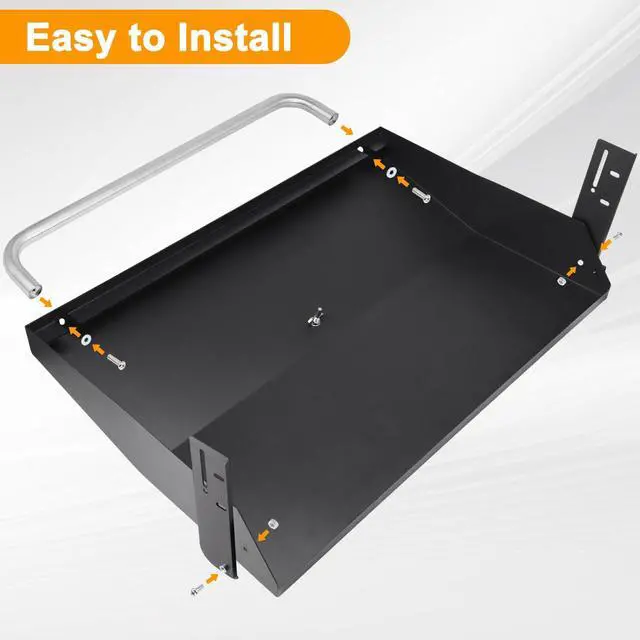 Alt view image 4 of 7 - Hard Cover Hood for Blackstone 28 inch Griddle Lid with Rear Grease System, Blackstone Hood 28 Inch Hard Top Lid with Handle, Black