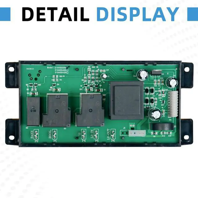 Alt view image 4 of 6 - 316455500 Upgraded Range Oven Board Compatible with Frigidaire and Electrolux Stove Clock Control Board Electric Replace 5304518660 316455400 316455420