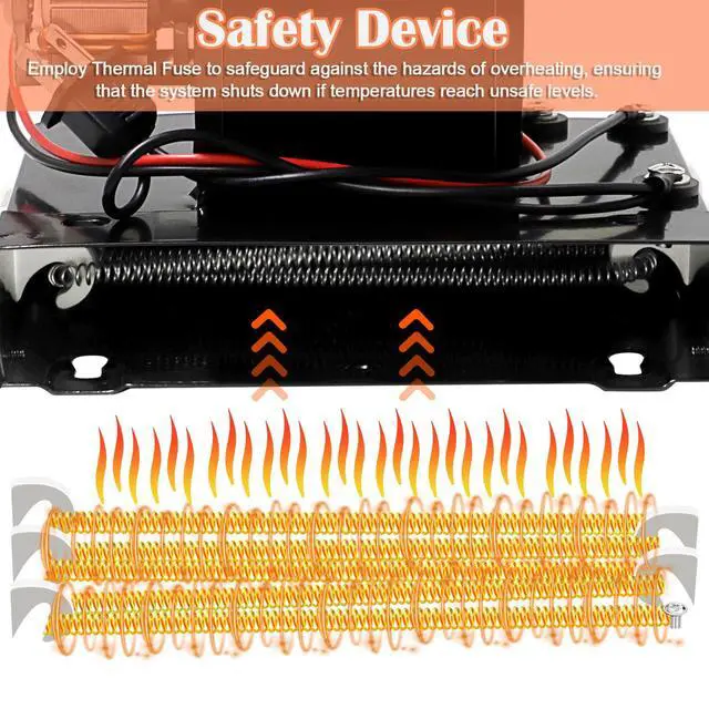 Alt view image 4 of 7 - S97017063 97017063 Motor Blower Heater Assembly for Broan Nutone Heater, 655-C 655-B 655-A 655F 655 695 HFL695 656 658 659 Heating Fan Replacement for Broan Nutone Bathroom Exhaust Fan