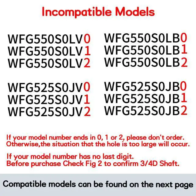 Alt view image 5 of 7 - WFG550S0LV4 WFG525S0JV6 WFG525S0JV5 | WFG550S0LV5 WFG550S0LB4 WFG550S0LB5 WFG525S0JB5 Whirlpool Gas Stove Black Knobs for -W11620557,Check Fig 2-4 Before Ordering