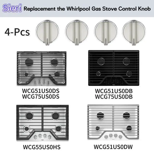 Alt view image 6 of 7 - WCG97US6HS00 WCG51US6DS00 WCG97US0HS00 | WCG97US0DS00 WCG55US6HS05 WCG51US0DS00 Whirlpool Gas Stove- WPW10646805 Replaces W10646805,Check Fig 2-4 Before Ordering