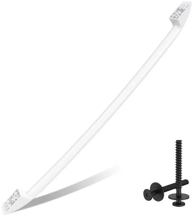 Main image of WB15X10048 Stove Door Handle Replacement for GE Oven Handle Replacement | General Electric Oven Door Handle WB15X10048 Ge Hotpoint Range Parts White Replacement Handle Oven Parts With Screws