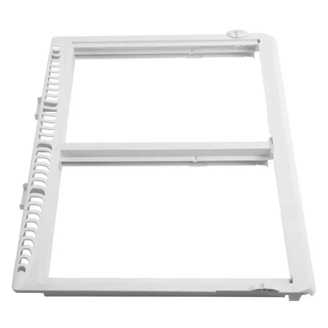 Alt view image 2 of 7 - 240364790 AP4393266 240364718 Crisper Pan Shelf Frame Cover W/O Glass Compatible with Electrolux Frigidaire Refrigerator Drawer Cover White 240364729 240364716 240364796 1512533 Replacement