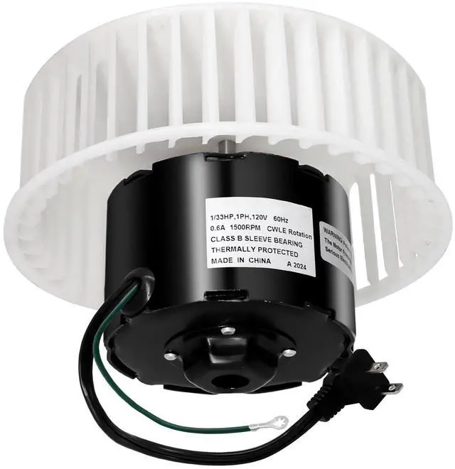 Main image of JA2C028G Fan Motor & 5901A000 Blower Wheel for Broan Nutone Bathroom Exhaust Fan Replacement Parts, S23405SER, 23405SER, JA2C028-1, 23405, QT9093WH, QT80, QT100L, QT110 3.3" Diameter Motor