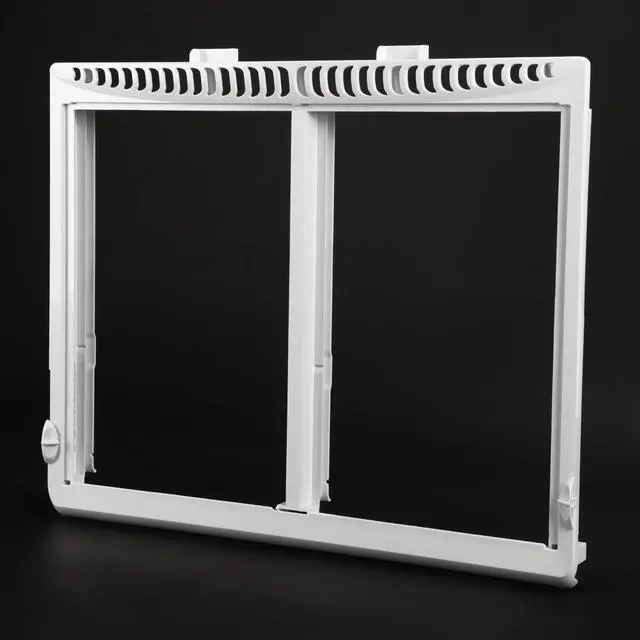 Alt view image 7 of 7 - 240364790 AP4393266 240364718 Crisper Pan Shelf Frame Cover W/O Glass Compatible with Electrolux Frigidaire Refrigerator Drawer Cover White 240364729 240364716 240364796 1512533 Replacement