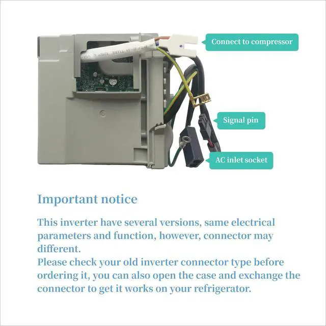 Alt view image 4 of 4 - 2025 Upgraded WR49X10283 Refrigerator Inverter | Replaces WR55X10490, WR55X10685, WR55X10979, W10893917, W10186719, VCC3 1156, OEM PART with