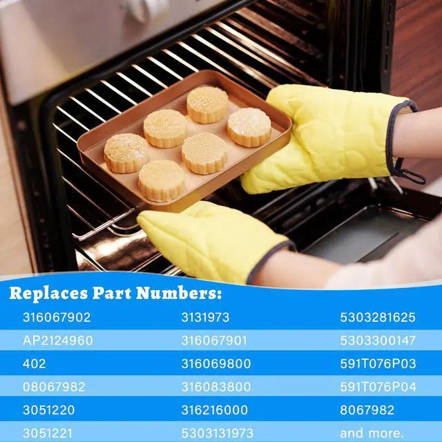 Alt view image 3 of 7 - 316067902 Oven Rack Replacement for Frigidaire Stove Oven Racks,22.6"x 16" | 316067902 Rack-Flat For Kenmore Gas Stove Range Oven Parts 304 Stainless Steel Oven Baking Wire Rack With 2ps Oven Liners
