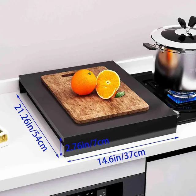 Alt view image 3 of 7 - Gas Stove Top Cover, Stove Burner Covers, Stainless Steel Stovetop Noodle Board for Cooktop RV Sink Electric Stove L14.6" x W21.3" x H2.76" Kitchen Stove Rack,Cooker Top Bracket