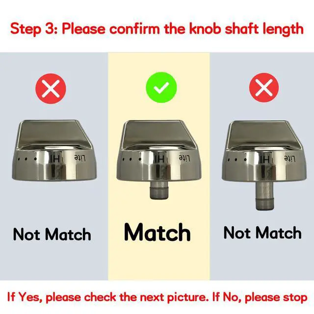 Alt view image 4 of 7 - NX58H9500WS/AA NX58K9500WG/AA NX58H9950WS/AA | NY58J9850WS/AA for Samsung Gas Stove Replacement Knobs DG94-00945B Replaces DG94-00945A. Check Fig 2-4 Before Ordering (5pcs)