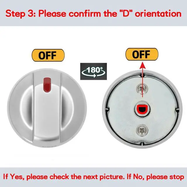 Alt view image 4 of 7 - DG94-03955G Knobs for Samsung NE63A6311SS/AA NE63A6111SS/AA NE63A6511SS/AA NE63A6711SS/AA NE63A6751SS/AA NE63D6511SR/AA NE63D6711SR/AA Electric Range Knob, Check Fig 2-4 Before Ordering
