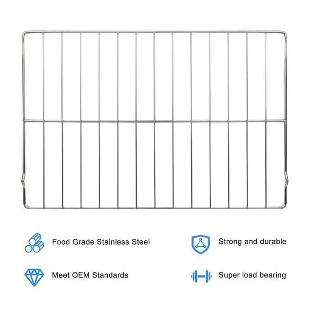 Alt view image 3 of 7 - Upgraded 24.2" x 16" Range Oven Rack Compatible with Frigidaire 316496201 Oven Rack Replace 316496202 AP4040129, 316496207, 316404501 Oven Rack Replacement 2 Pack