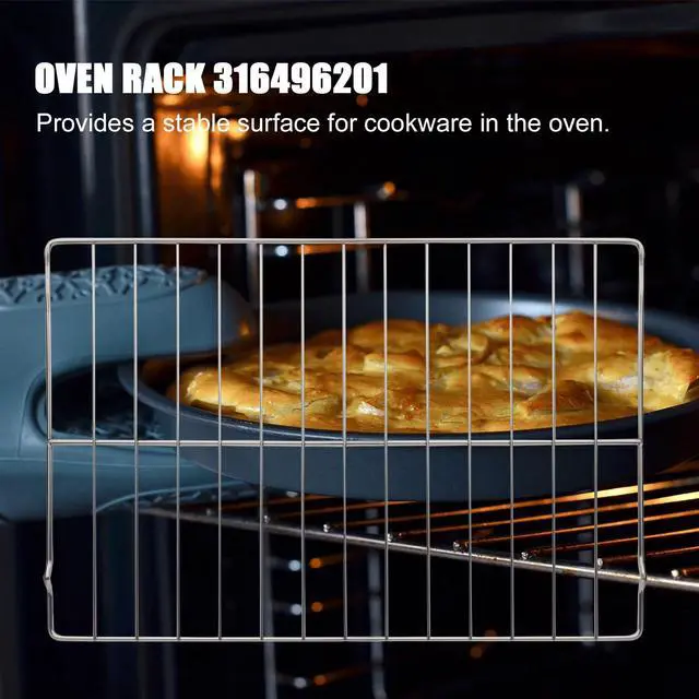 Alt view image 6 of 7 - Upgraded 24.2" x 16" Range Oven Rack Compatible with Frigidaire 316496201 Oven Rack Replace 316496202 AP4040129, 316496207, 316404501 Oven Rack Replacement 2 Pack