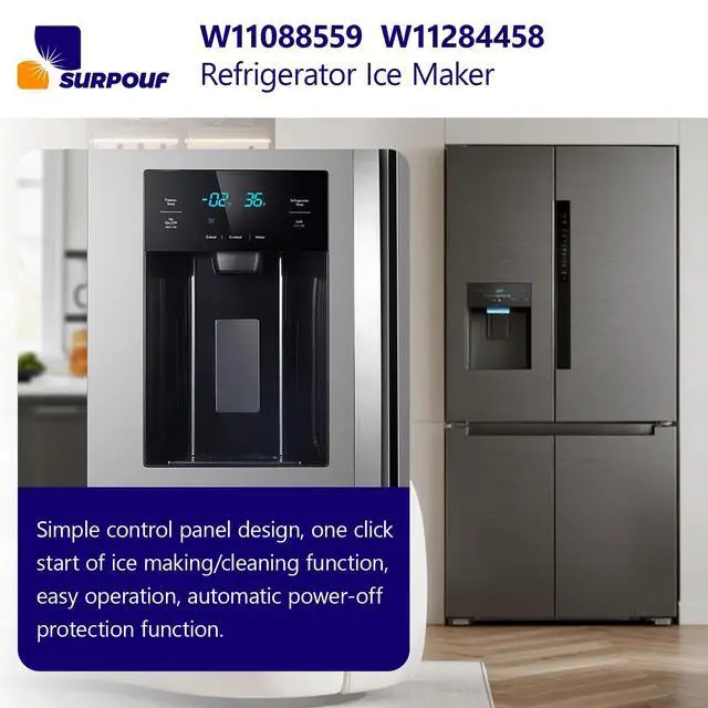 Alt view image 6 of 7 - W11088559 Refrigerator Ice Maker W11284458 Ice Maker Compatible with WhirlpoolThe Connector is a 4-Hole Female end