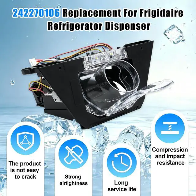 Alt view image 5 of 7 - 242270106 Replacement for Frigidaire Refrigerator Dispenser Module, Ice and Water Dispenser Control Board Compatible with DGHD2361T FGHB2867T, Replaces AP5781887 PS8692022, Fixes No Ice Issue