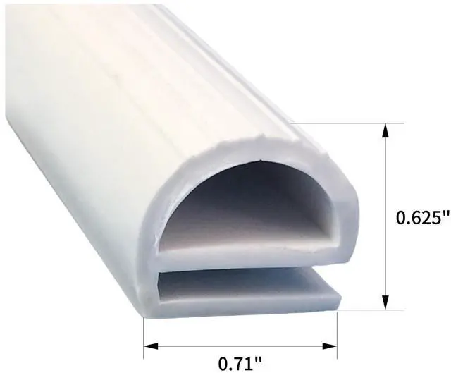 Alt view image 2 of 2 - Vintage Refrigerator Door Replacement Seal e Shaped Door Seal gaskets for refrigerators15feet