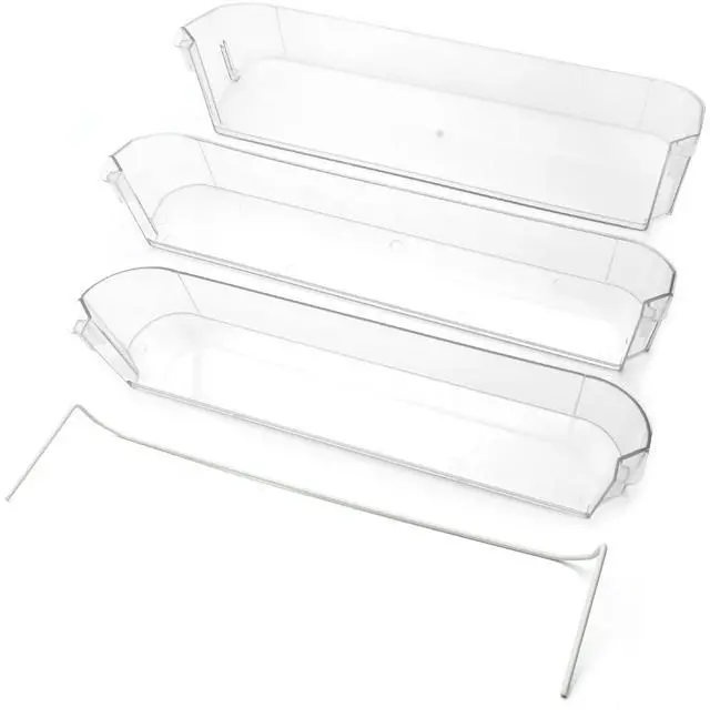 Main image of 29325760655 Refrigerator Door Shelves Compatible With Dometic Americana II RV Refrigerators, Refrigerator Door Clear Shelf Combo Kit, 4-Piece Kit