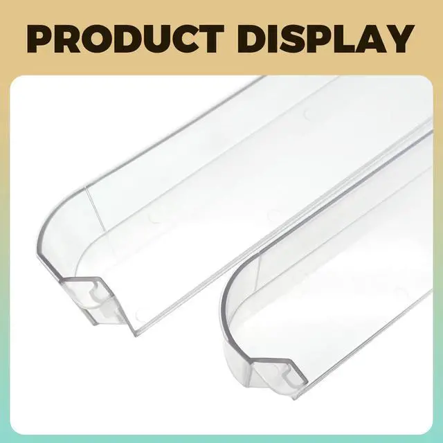 Alt view image 6 of 7 - 29325760655 Refrigerator Door Shelves Compatible With Dometic Americana II RV Refrigerators, Refrigerator Door Clear Shelf Combo Kit, 4-Piece Kit