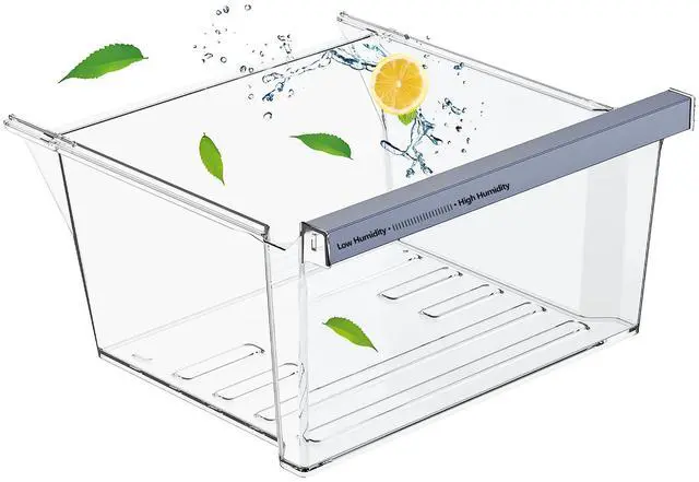 Main image of W11162443 W11046494SxS Replacement for refrigerator freshness drawer Compatible with Whirlpool, Maytag Refrigerator. W11162443 Crisper Replace for whirlpool, refrigerator drawer