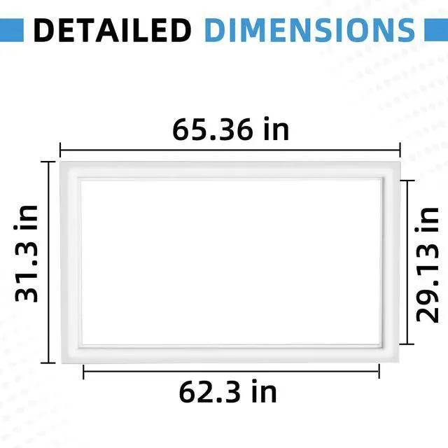 Alt view image 3 of 5 - 5304507199 Upgraded Freezer Door Gasket Compatible with Frigidaire Kenmore Crosley Gibson Seal Part Replaces 216522312 216522313 216522362 5304507208 4454918 Not Universal