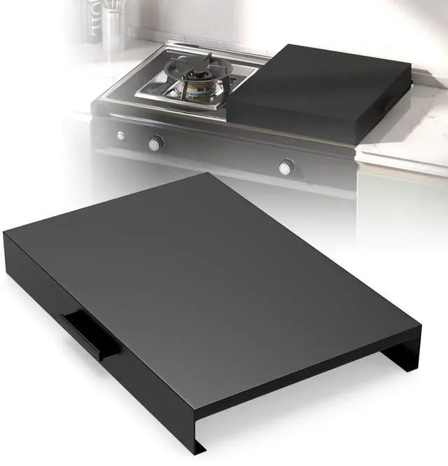 Main image of Stove Top Cover, Heavy Duty Metal Gas Stove Cover Board with Handle, 15"L x 22"W x 3"H Noodle Board for Cooktop, Gas/Electric Stove, Expanding Kitchen Space & Easy to Clean