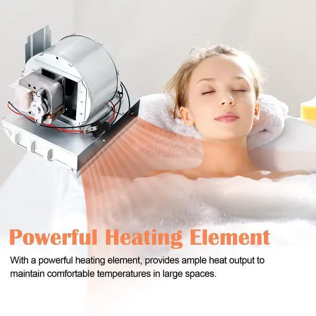 Alt view image 6 of 7 - Broan Nutone Heater Motor Assembly - Replacement for Broan Nutone Bathroom Exhaust Fan with Powerful Heating Element