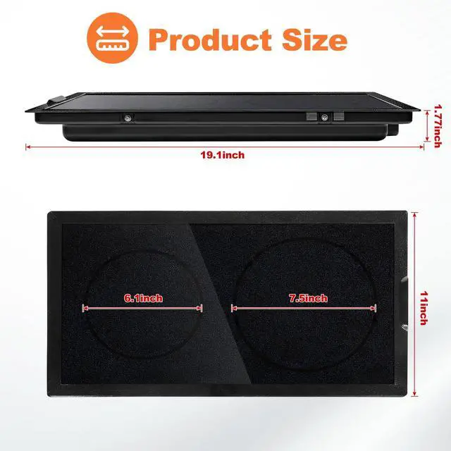 Alt view image 3 of 7 - Upgraded Radiant Cartridge A122B Compatible with Jenn-Air Cooktops (1 Pack) | Electric Slide-In Ranges with Glass-Ceramic Surface, Similar to JEA8120ADB