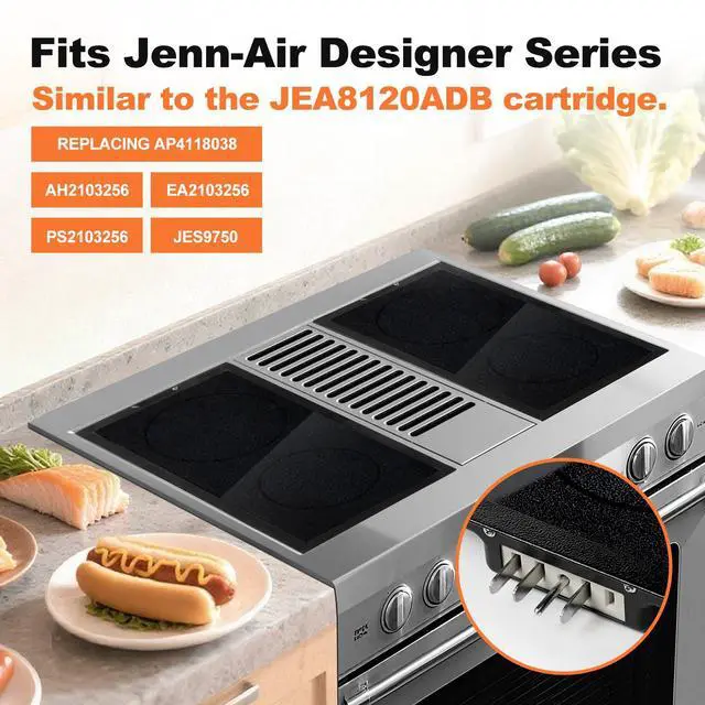 Alt view image 2 of 7 - Upgraded Radiant Cartridge A122B Compatible with Jenn-Air Cooktops (1 Pack) | Electric Slide-In Ranges with Glass-Ceramic Surface, Similar to JEA8120ADB