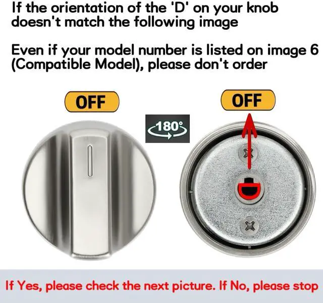 Alt view image 3 of 7 - WFG525S0JS2 WFG525S0JS1 WFG525S0JZ1 WFG525S0JS0 WFG525S0JZ0 WFG525S0JZ2 Knob for Whirlpool Gas Stove Replacement Knobs for W11023142,Check Fig 2-4 Before Ordering(5pcs)