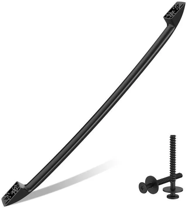 Main image of WB15X10047 Range Oven Door Handle for Ge Hotpoint Stove Parts Door Handle | GE Oven Handle Replacement black General Electric WB15X10047 Range Door Handles With 316433300 Screws Gas Stove Handle