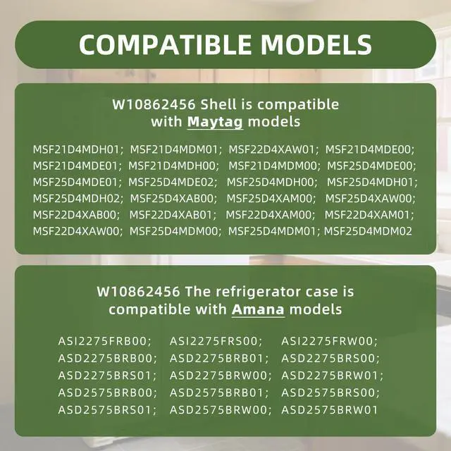 Alt view image 6 of 7 - W10862456 W10778316 Refrigerator Housing Compatible With Whirlpool replace W10350062 WPW10350062 4454820 AP6027274 PS11759605 EAP11759605