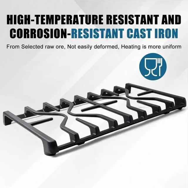 Alt view image 7 of 7 - WB31X27151 Side Grate & WB31X24738 Center Griddle Plate Kit Replacement Parts for GE Stoves, General Electric Gas Range Burner Grate for JGBS66REKSS JGB735SPSS JGBS86SPSS, 2+1 Pack