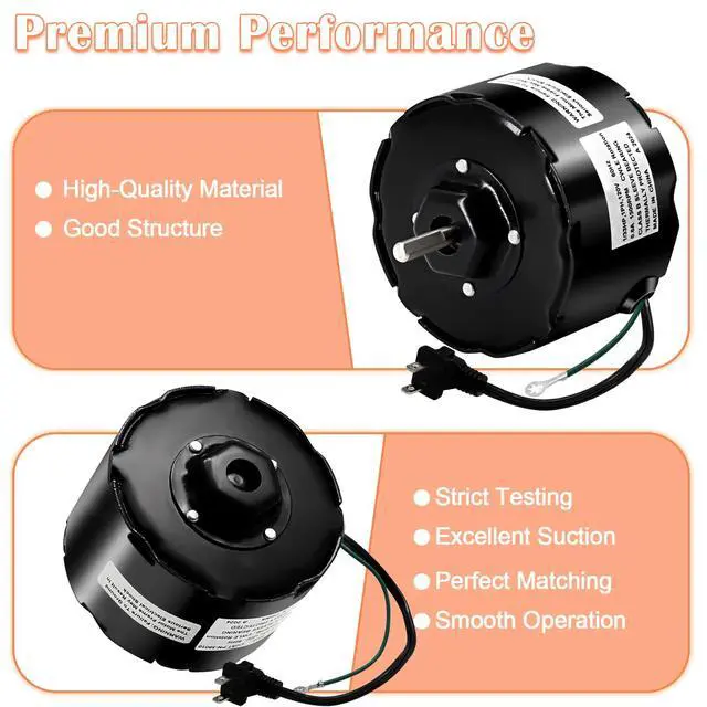 Alt view image 5 of 7 - JA2C028G Bathroom Exhaust Fan Motor Replacement for Broan Nutone S23405SER, 23405SER, JA2C028-1, 23405, JA2C0208-1, AA2C303F, 8662, 8833, 8661, 8662N, 8662NL, 8672N, 3.3" Diameter Motor