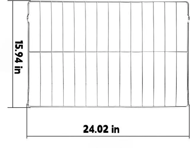 Alt view image 5 of 7 - 316496201 316496202 Oven Rack Unit 24.02" x 15.94" for Frigidaire Range Oven -2Pack (Note: Make sure to measure the size accurately before placing an order)
